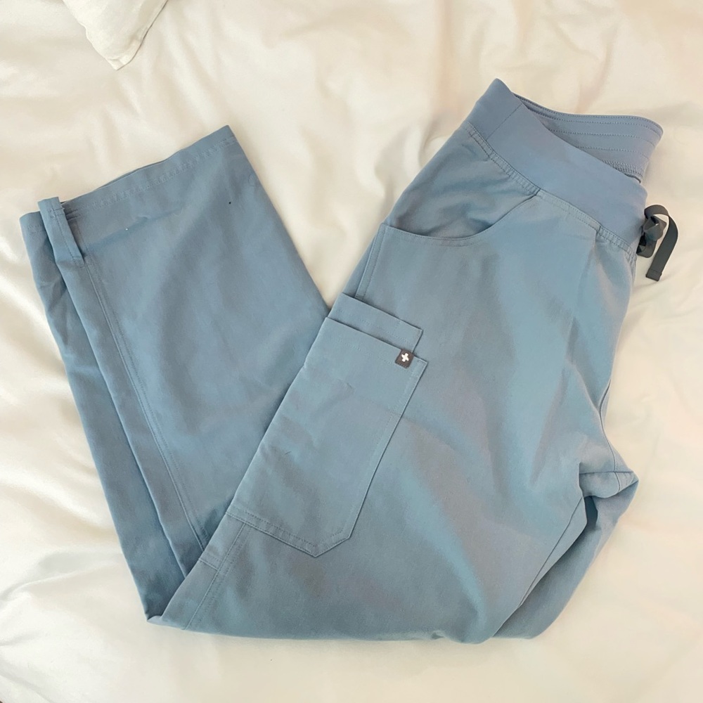 Figs Kade Scrub Pants in Dusty Blue